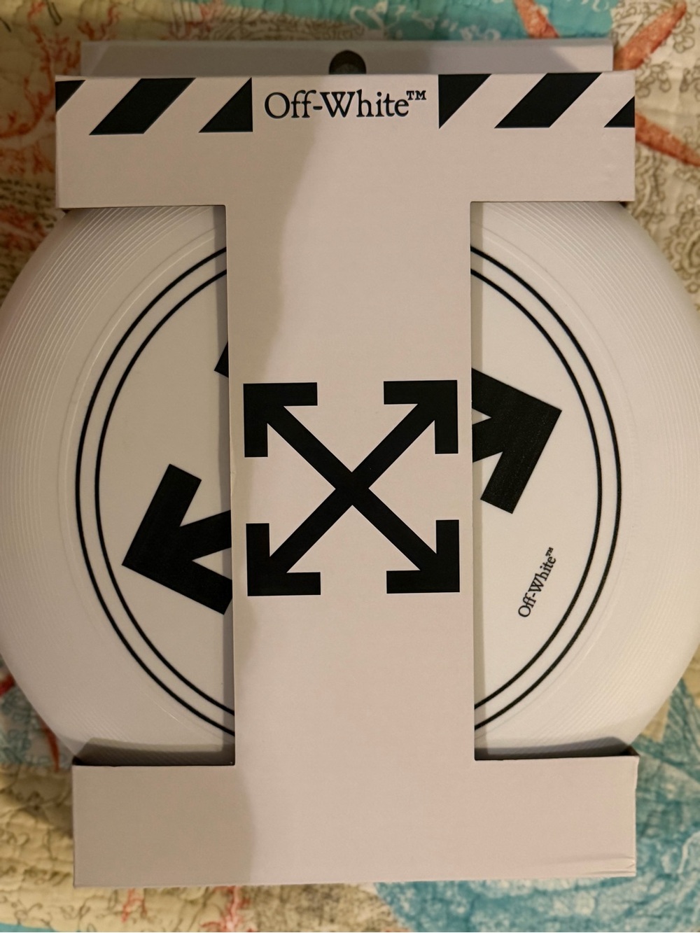 NWT Off-White Arrow Logo Professional Flying Disc Frisbee White